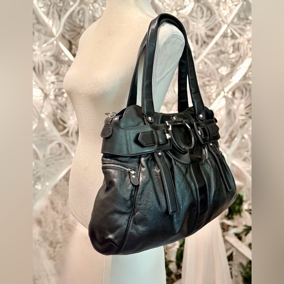 Salvatore Ferragamo Lambskin Gancini Shoulder Bag - Picture 16 of 16